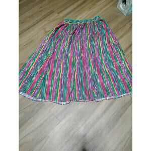 Vintage Napa Valley Stripes Multicolor Boho/Hippie Maxi Skirt Size Large